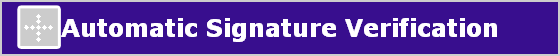 Automatic Signature Verification